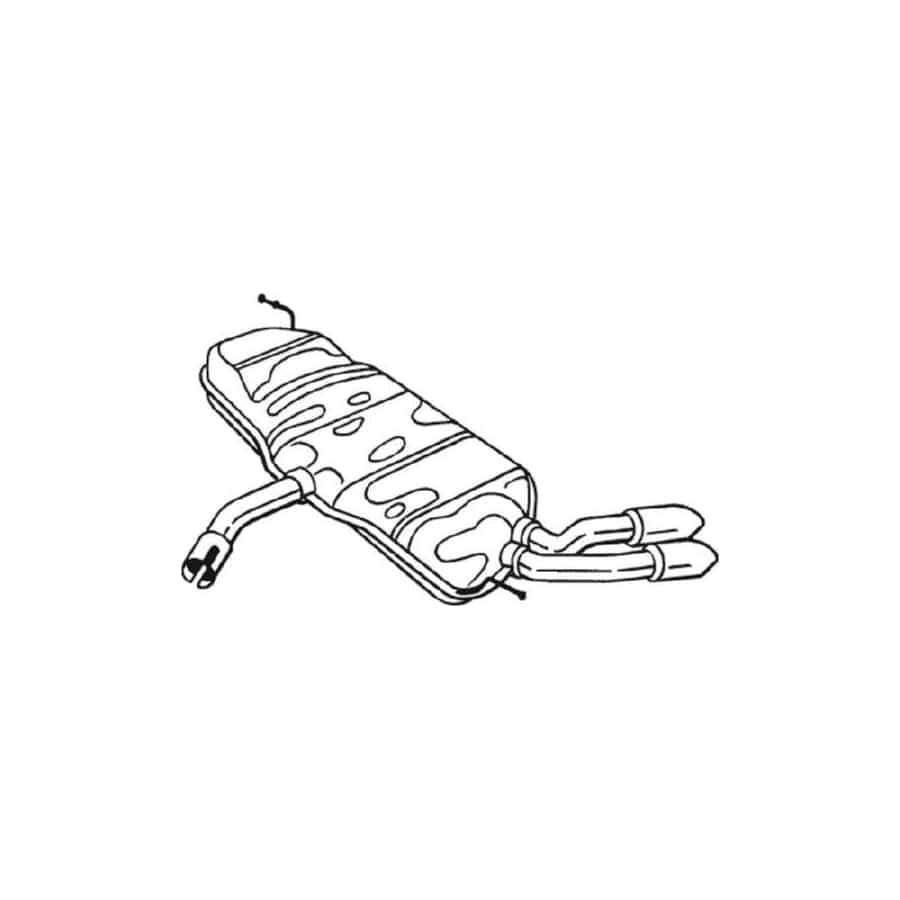Bosal 233-493 Rear Silencer for VW Golf