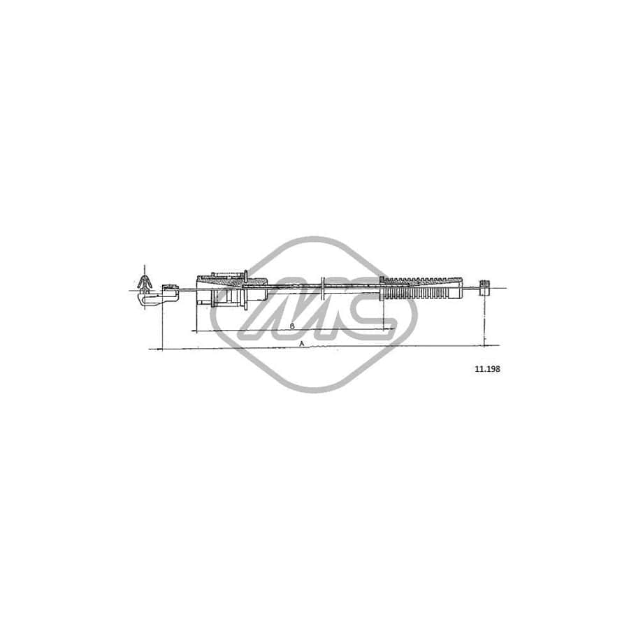 Metalcaucho 80879 Throttle Cable