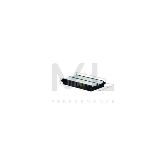 MAHLE ORIGINAL LX 1075 Air Filter for HONDA ACCORD Filter Insert | ML Performance Car Parts