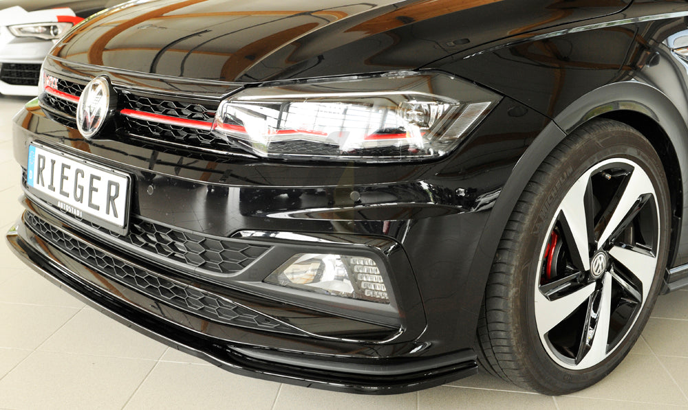 Rieger 00088167 VW Polo AW Front Splitter (Inc. Polo AW GTI) 4 | ML Performance UK Car Parts
