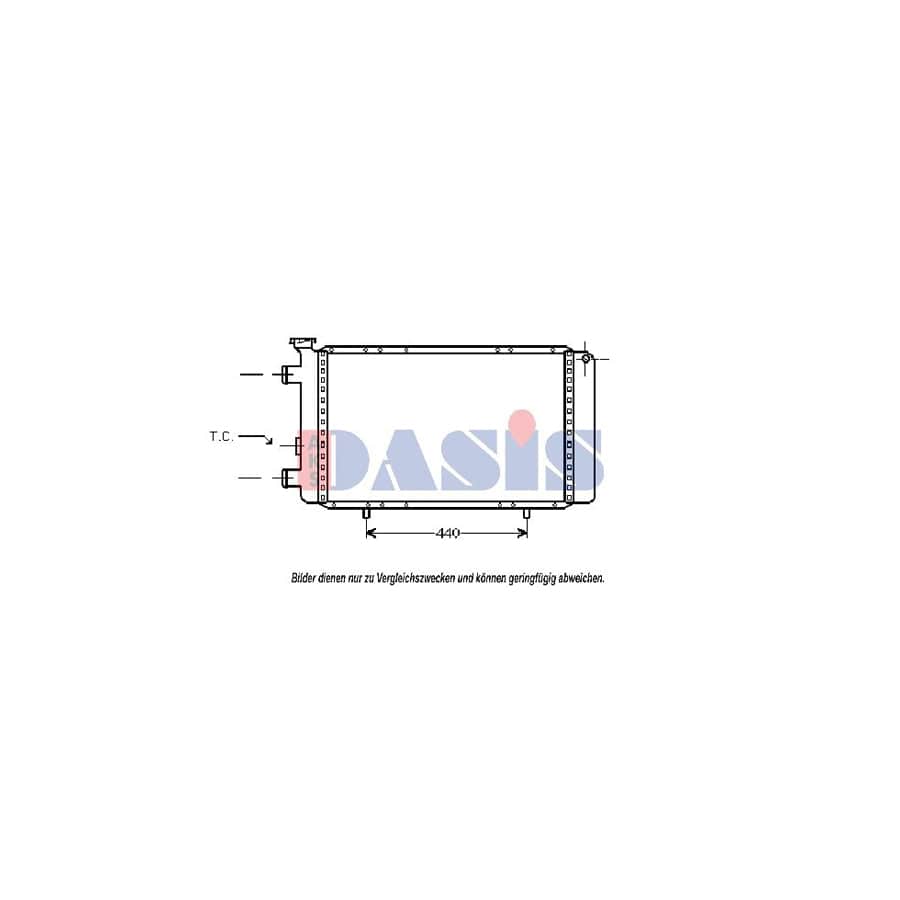 AKS Dasis 180800N Engine Radiator