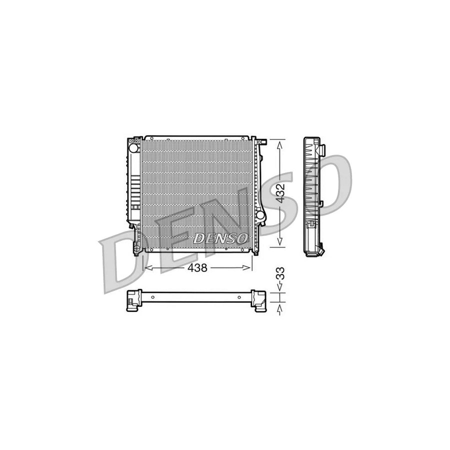 DENSO DRM05022 Engine Radiator for BMW 3 Series