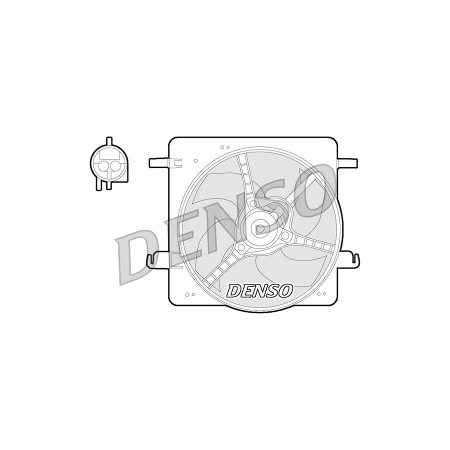 DENSO DER10008 Fan, Radiator for Ford Ka Hatchback (Rb)
