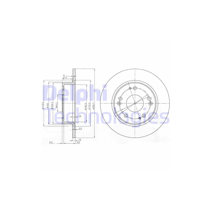 Delphi Bg3964 Brake Disc