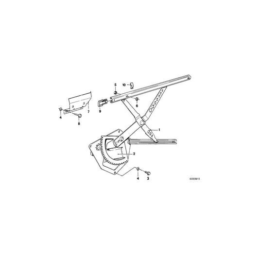 Genuine BMW 51331868829 E12 E28 Electr.Window Lifter Front Left (Inc. 524d, M5 & 518i) | ML Performance US Car Parts
