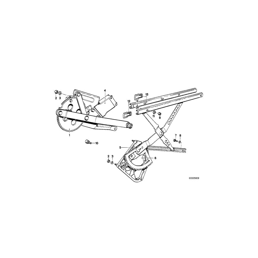 Genuine BMW 51331868188 E23 Electr.Window Lifter Front Right (Inc. 728, 728iS & 732i) | ML Performance US Car Parts