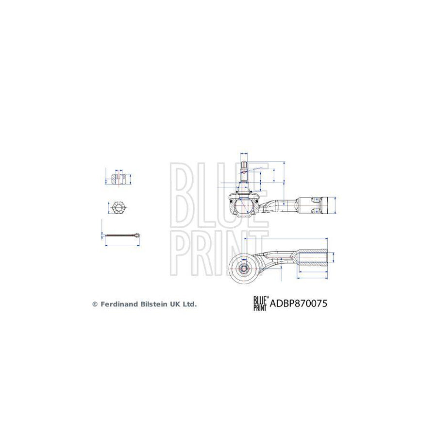 Blue Print Adbp870075 Track Rod End