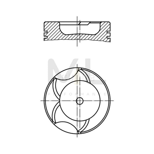 MAHLE ORIGINAL 014 65 01 Piston 81,493 mm, without cooling duct | ML Performance Car Parts