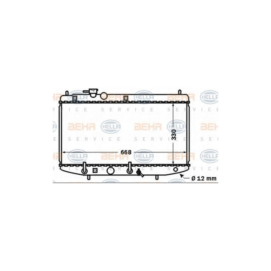 Hella 8MK 376 767-371 Engine Radiator