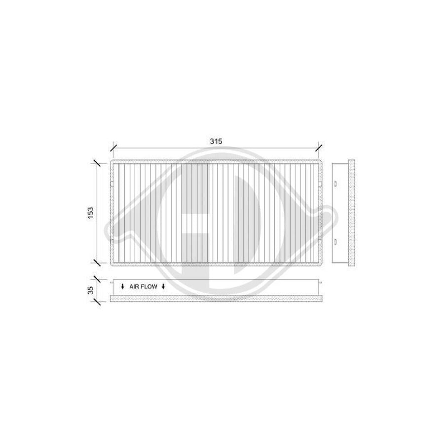 DIEDERICHS DCI0194 Pollen Filter