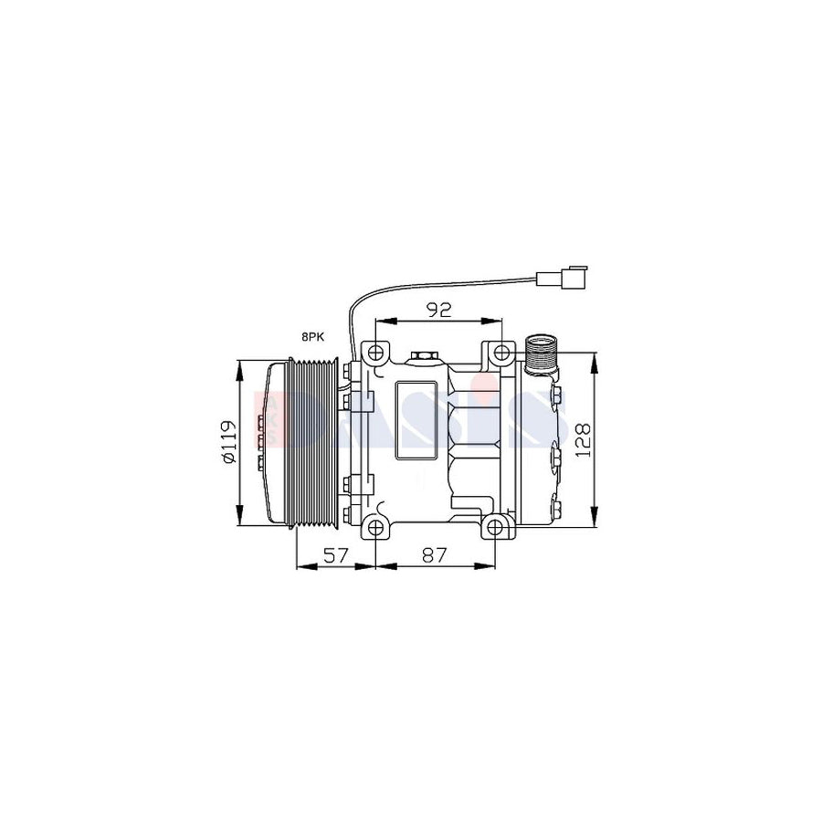 AKS Dasis 852869N Compressor, Air Conditioning