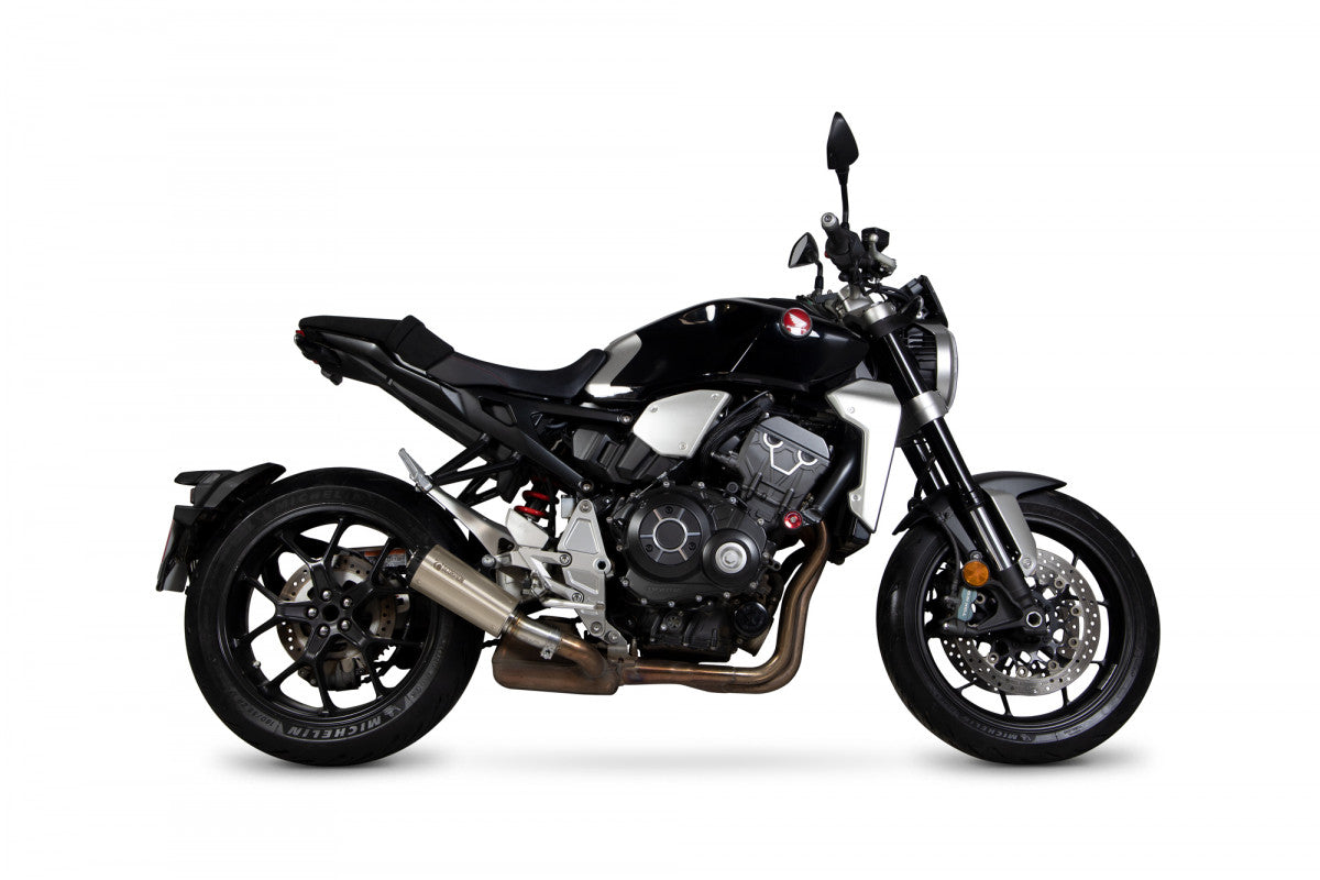 Scorpion PHA187TEO Honda CB1000 R Red Power Slip-On - Titanium Sleeve | ML Performance US US