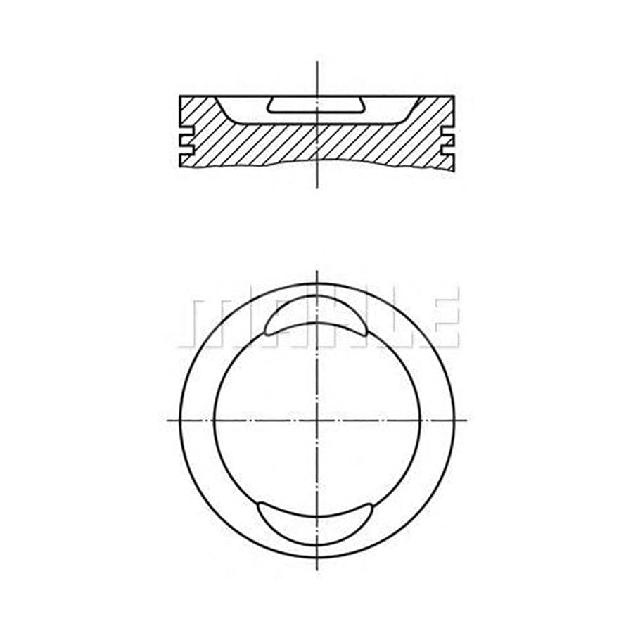 MAHLE ORIGINAL 029 73 01 Piston 75,26 mm, with piston rings | ML Performance Car Parts
