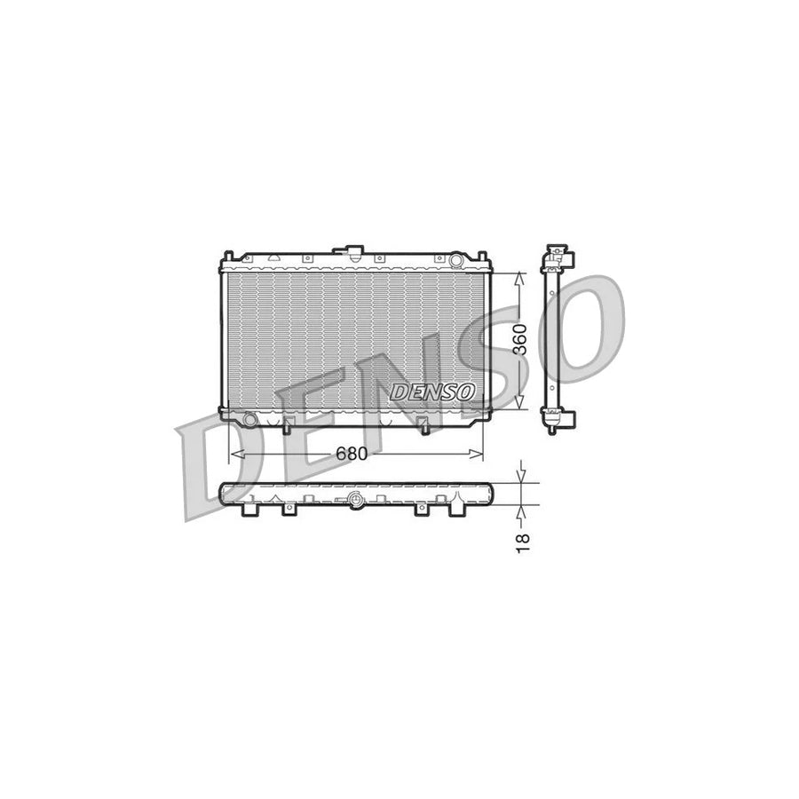DENSO DRM46011 Engine Radiator for Nissan Primera