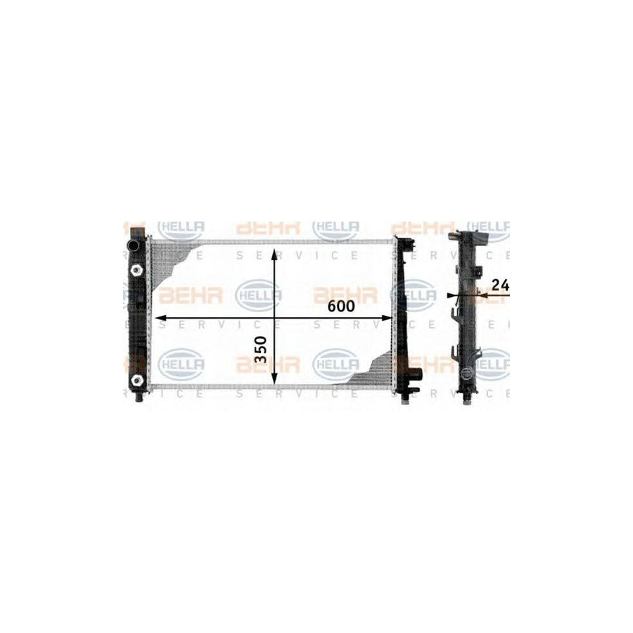 Hella 8MK 376 713-054 Engine Radiator