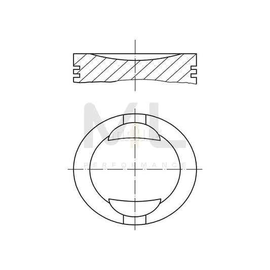 MAHLE ORIGINAL 219 12 01 Piston 100,54 mm, with piston rings | ML Performance Car Parts