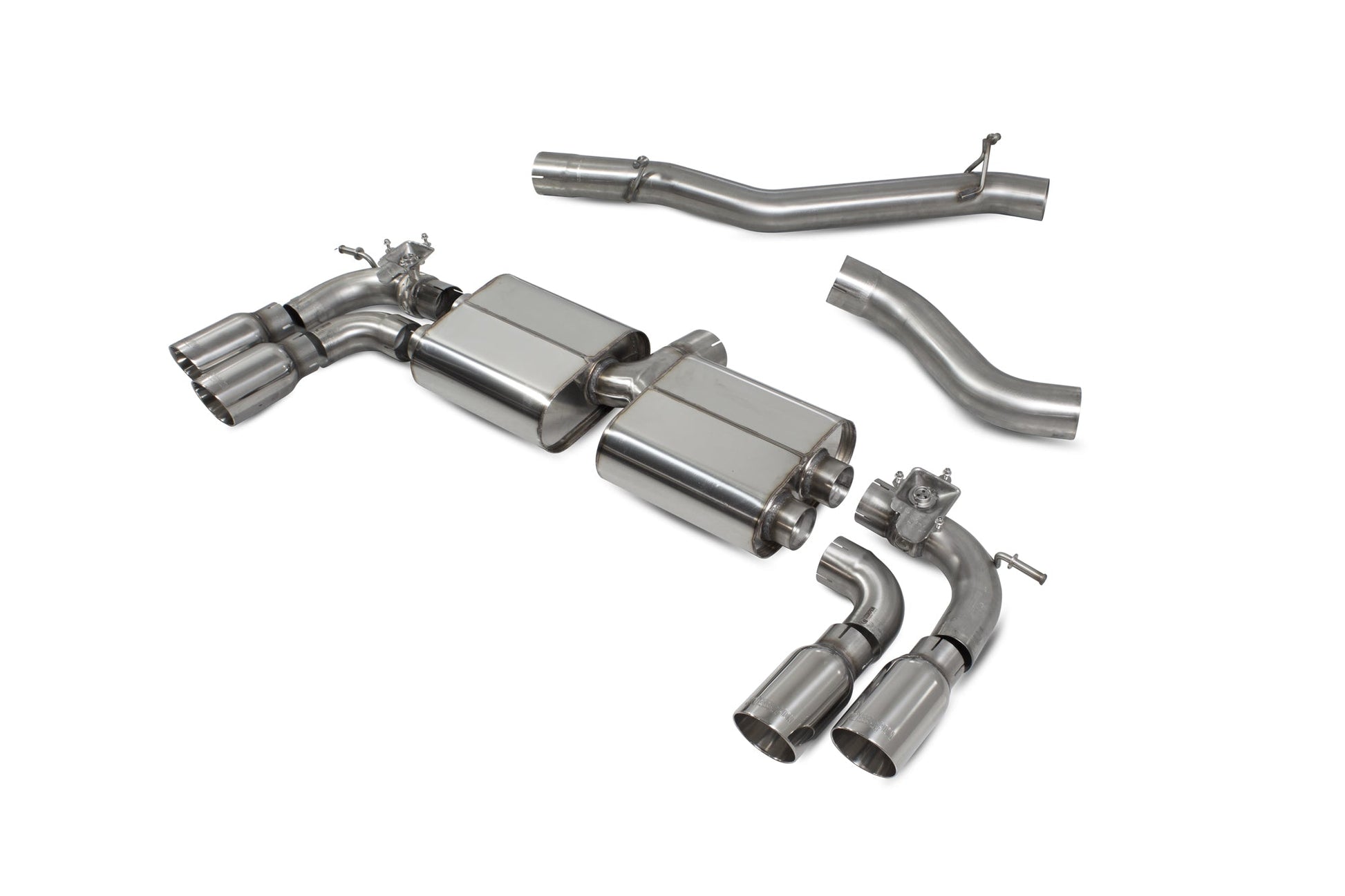 Scorpion SVWS054D VW Golf R MK7.5 Non-Res Cat/Gpf Back System With Electronic Valves | ML Performance US US