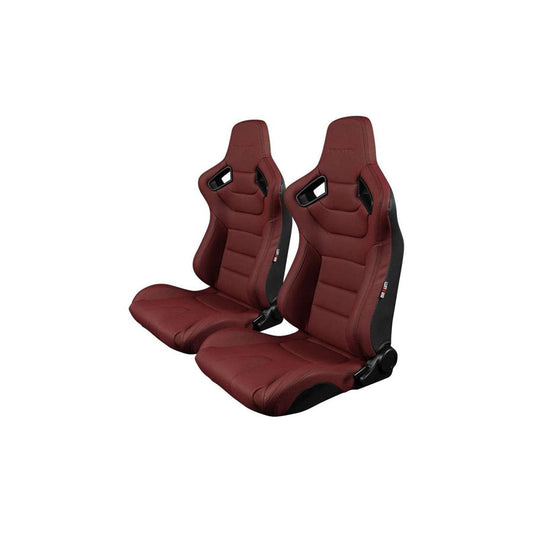 BRAUM Elite Series Racing Seats (Maroon) – Pair