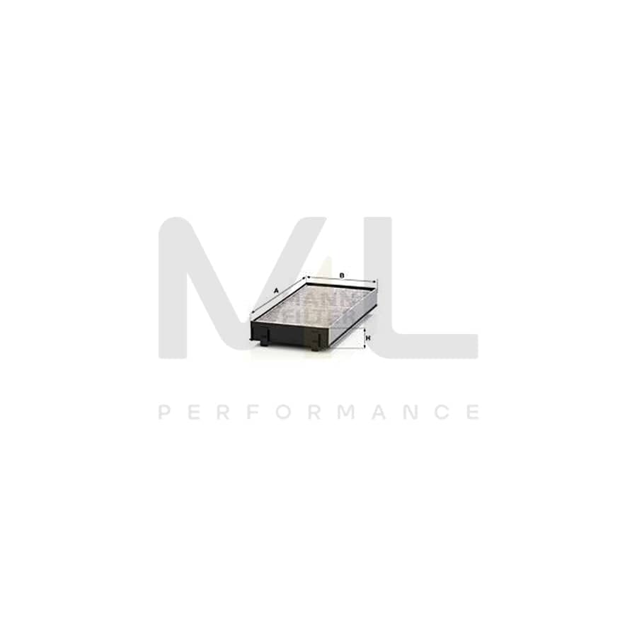 MANN-FILTER CUK 2941-2 Pollen filter Activated Carbon Filter