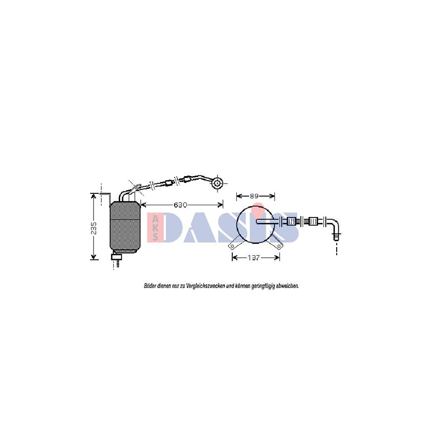 AKS Dasis 800293N Dryer, Air Conditioning for Jaguar X-Type