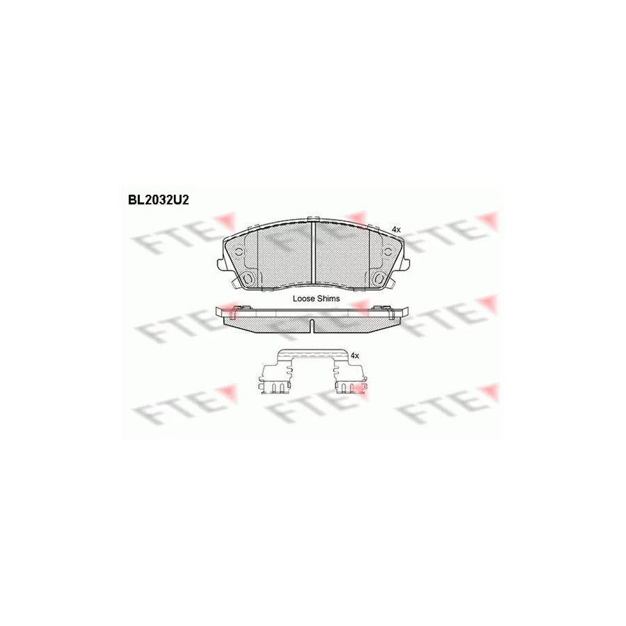 FTE 9010618 Brake Pad Set
