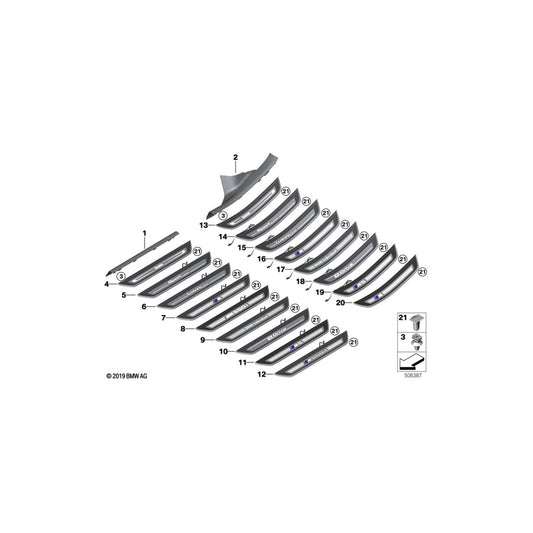 Genuine BMW 51477398321 G30 G31 Front Entrance Cover (Inc. 520d, 520i 1.6 & 530d) | ML Performance US