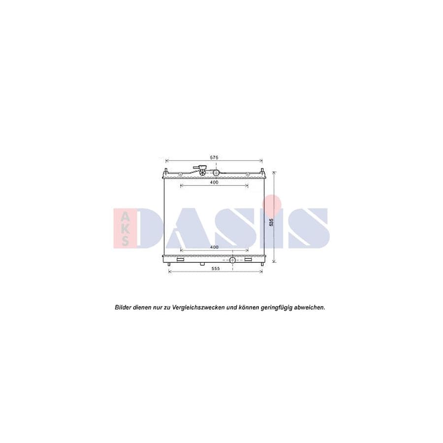 AKS Dasis 070161N Engine Radiator for Nissan Nv200