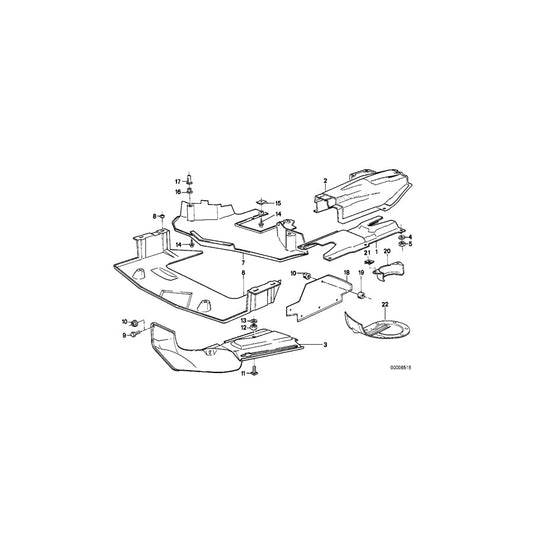 Genuine BMW 51471929927 E28 Engine Compartment Screening (Inc.  & M535i) | ML Performance US Car Parts