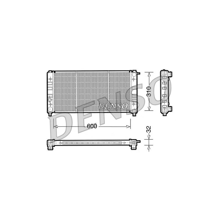 DENSO DRM26002 Engine Radiator