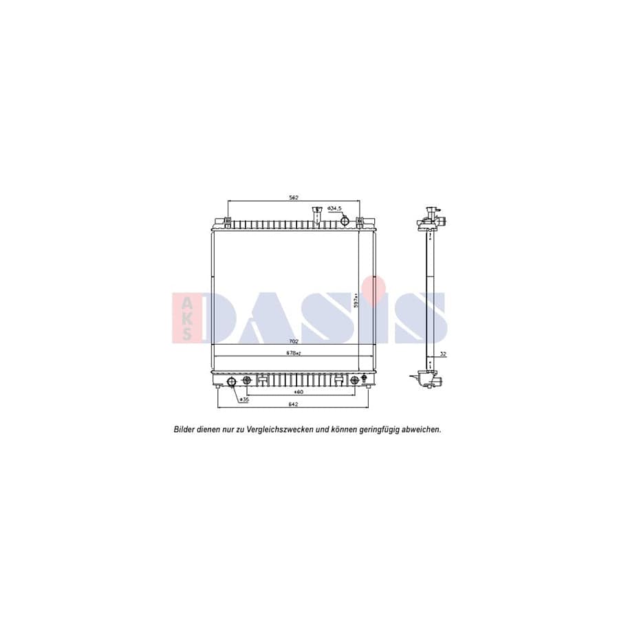 AKS Dasis 070166N Engine Radiator for Nissan Titan (A60)