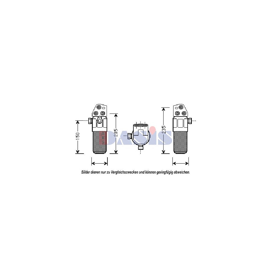 AKS Dasis 800296N Dryer, Air Conditioning for Audi A2 (8Z0)
