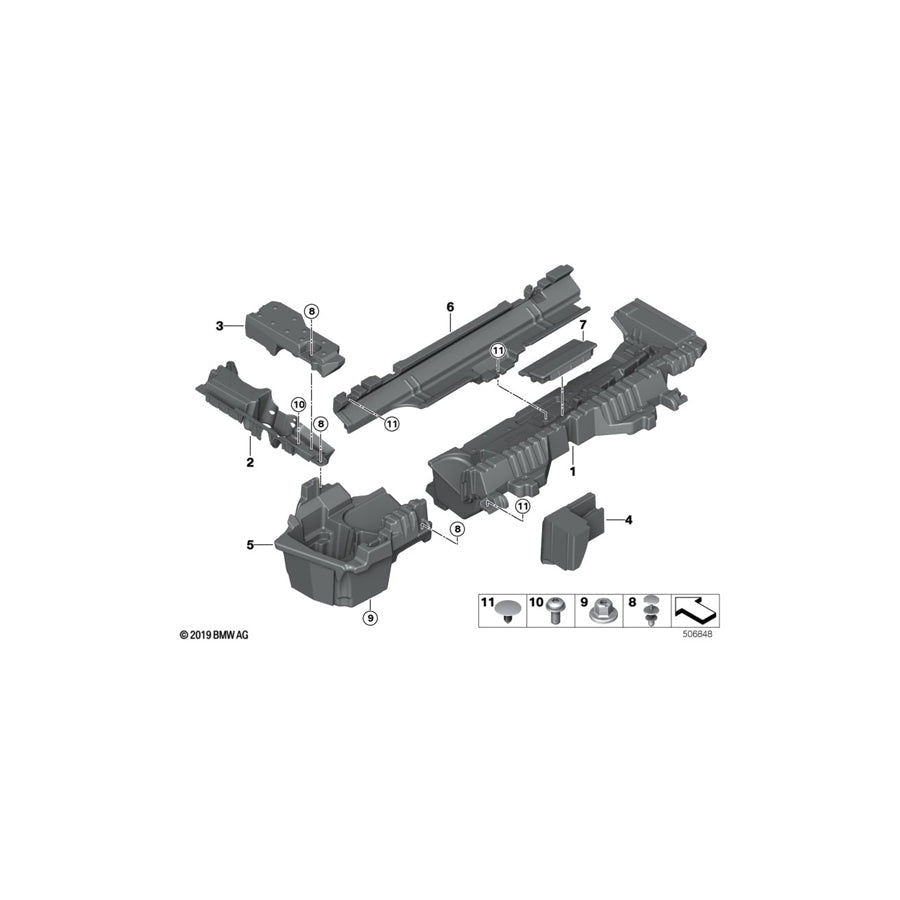 Genuine BMW 51477396559 G01 Support For Frame Side Member, Left PHEV (Inc. X3 30eX) | ML Performance US
