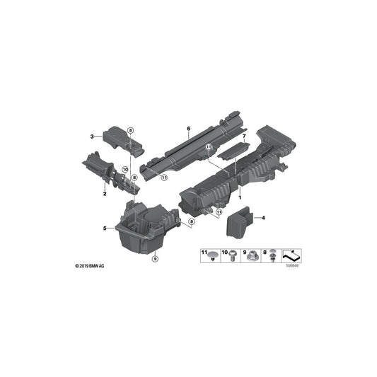 Genuine BMW 51477396559 G01 Support For Frame Side Member, Left PHEV (Inc. X3 30eX) | ML Performance US