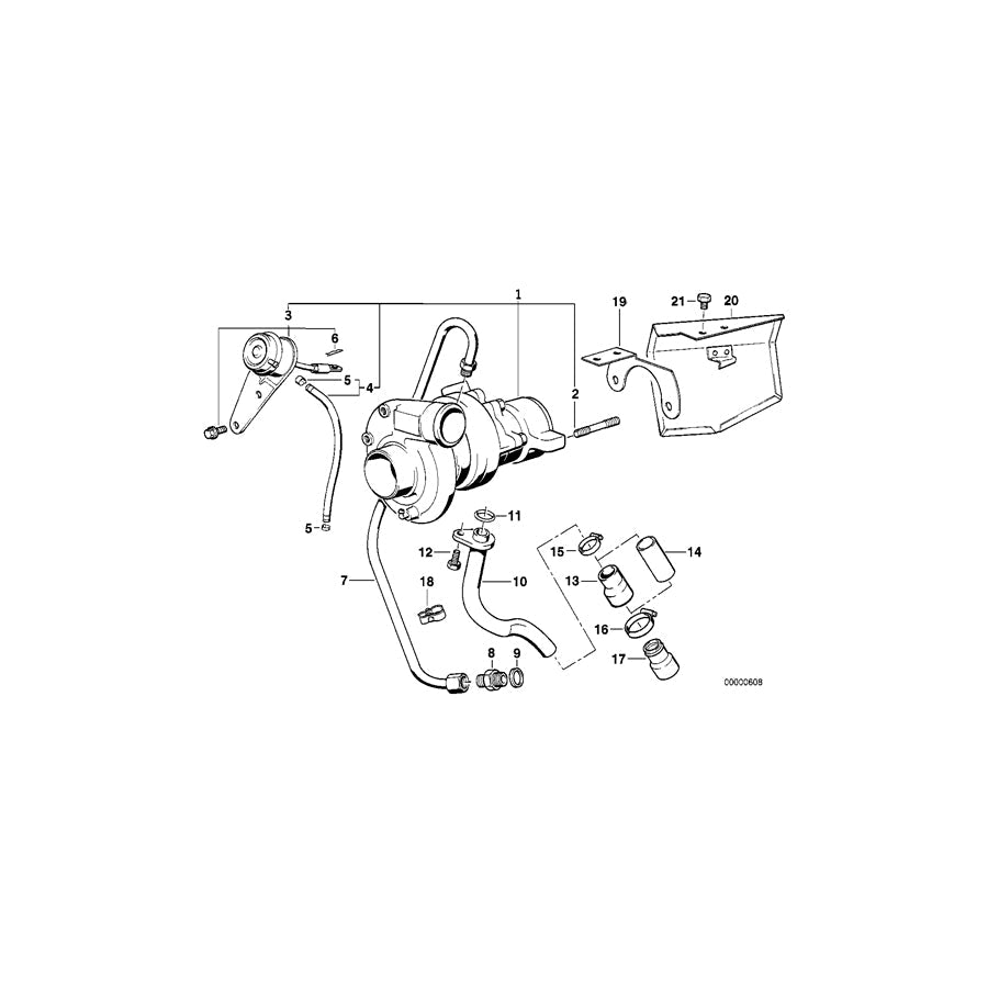 Genuine BMW 11422242474 E30 E34 Return Pipe FUER M8 (Inc. 324td & 524td) | ML Performance US Car Parts