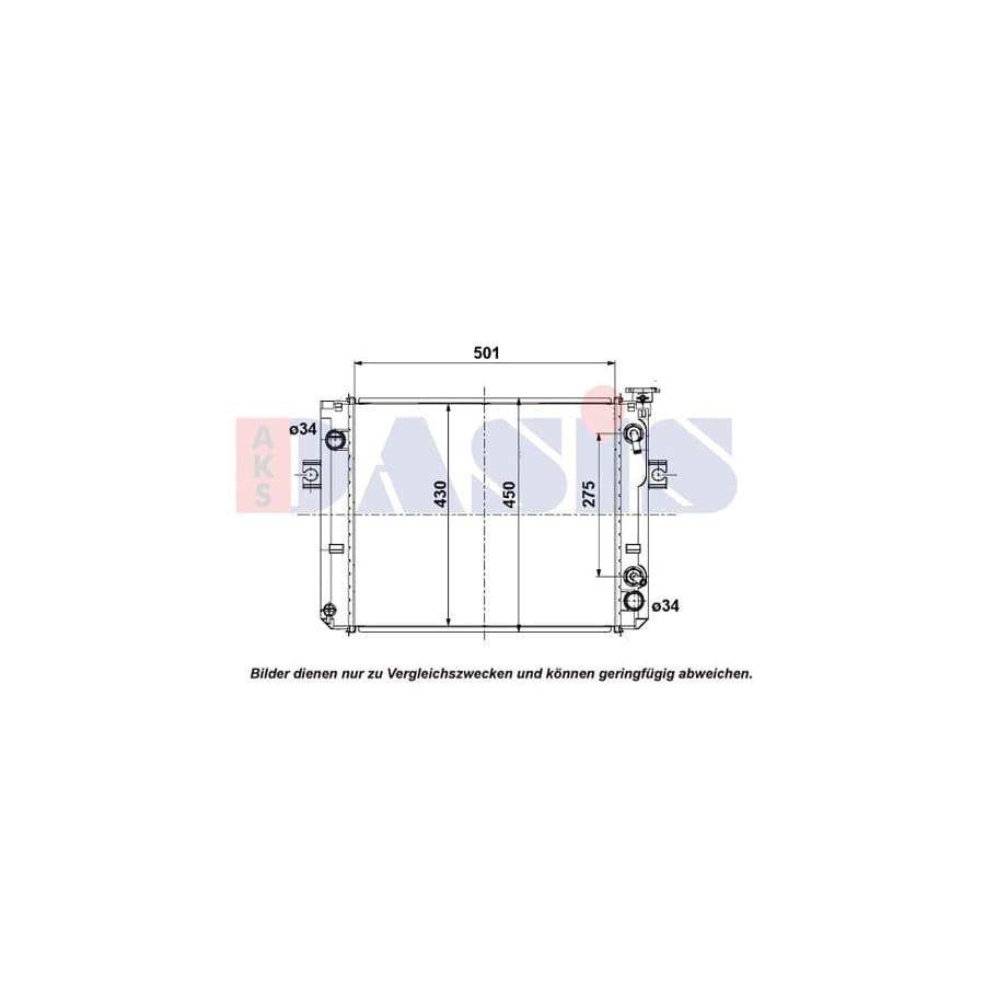 AKS Dasis 440621N Engine Radiator