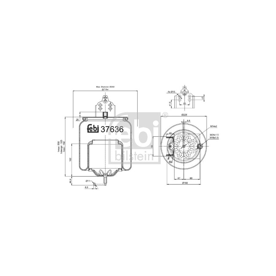 Febi Bilstein 37636 Boot, Air Suspension