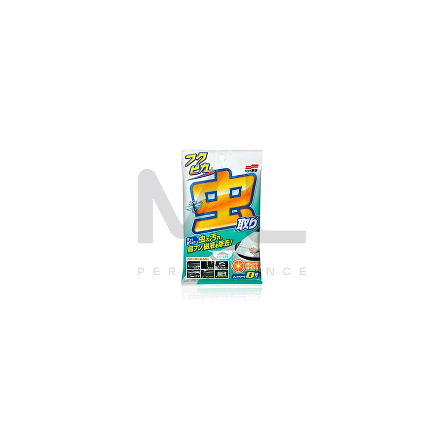 Soft99 04119 Fukupika Bugs & Droppings Removal Wipes Strong