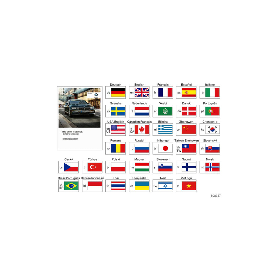 Genuine BMW 01402964305 G11 G12 Owner'S Manual For G11, G12 DE (Inc. 740LiX, 730Ld & 750dX) | ML Performance US Car Parts