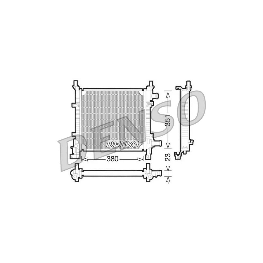 DENSO DRM10061 Engine Radiator for Ford Ka