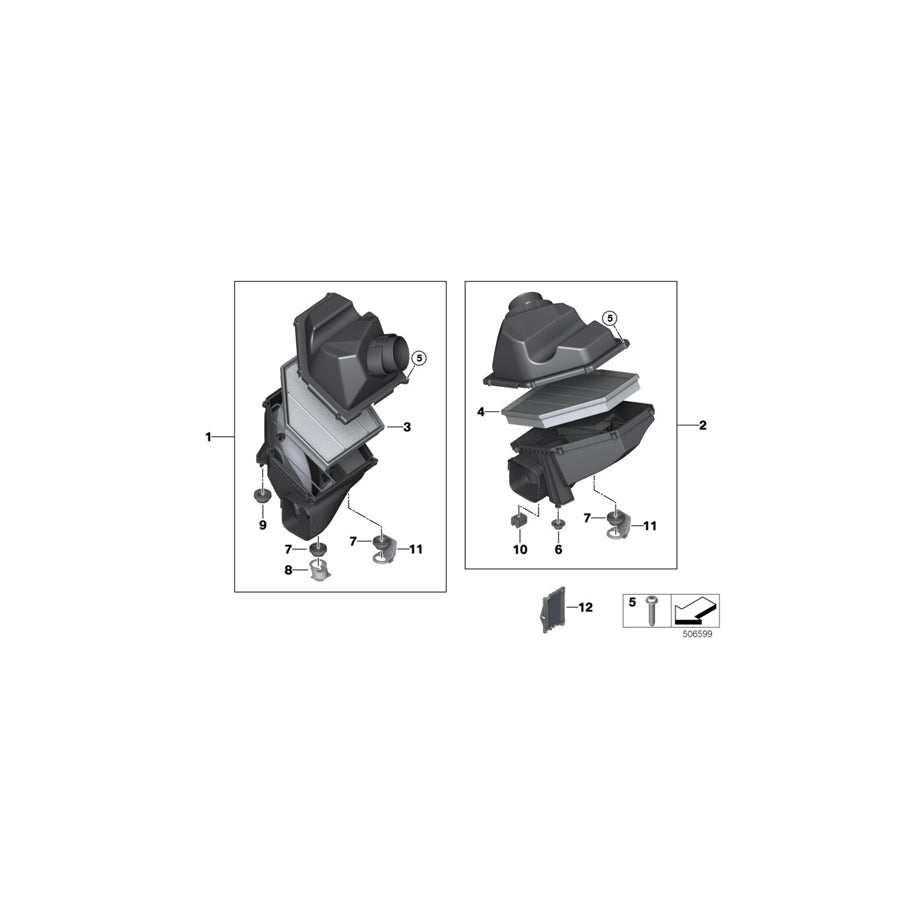 Genuine BMW 13718487121 G14 G15 Cover Sheet Metal Bracket (Inc. M850iX) | ML Performance US Car Parts