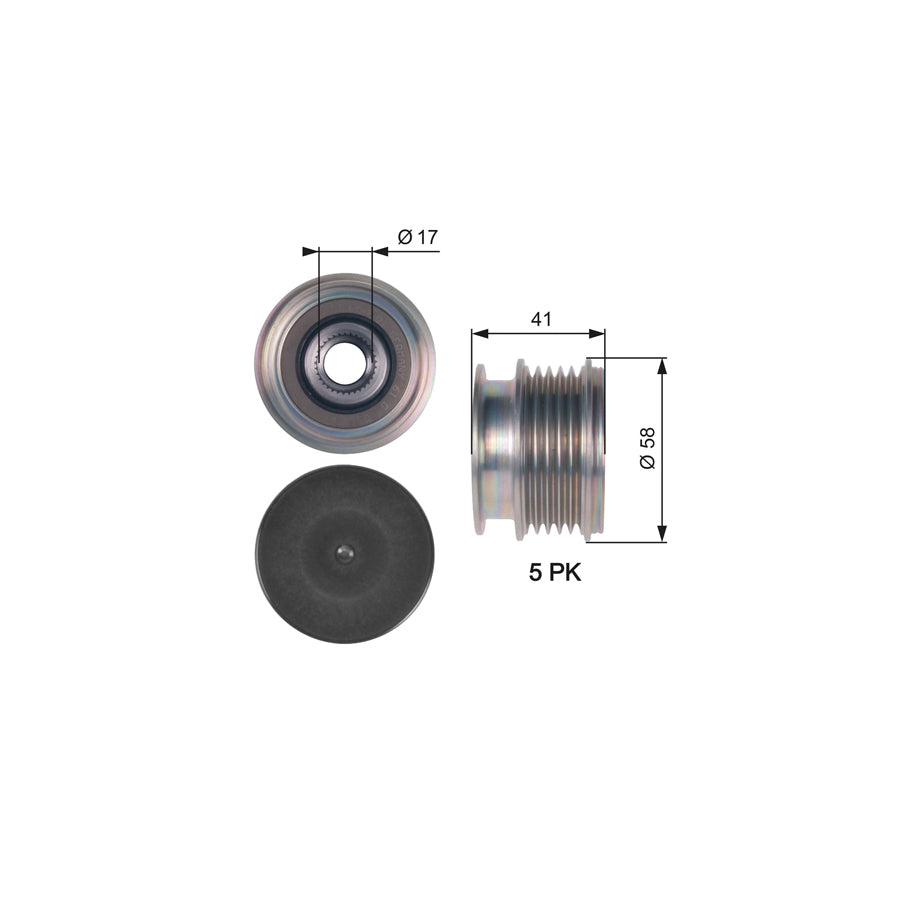 Gates OAP7126 Alternator Freewheel Clutch