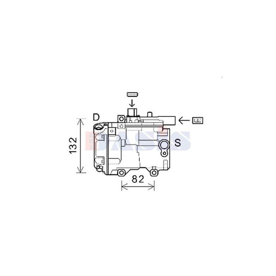 AKS Dasis 852872N Compressor, Air Conditioning