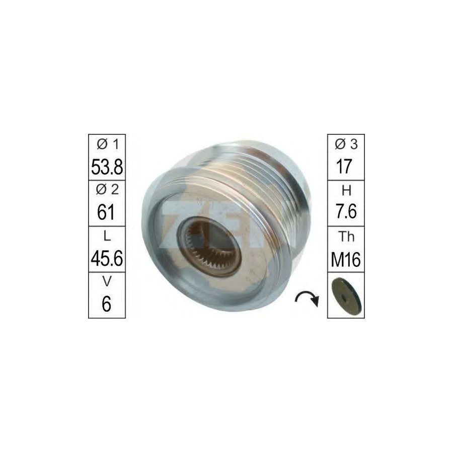 Era 219107 Alternator Freewheel Clutch
