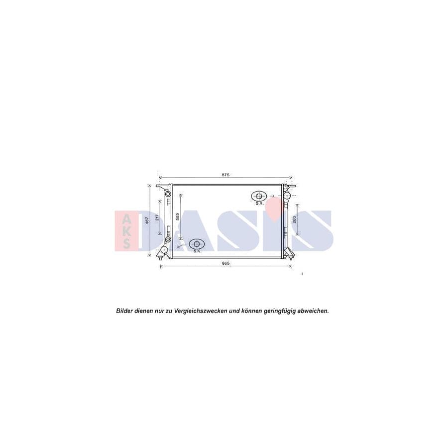 AKS Dasis 480080N Engine Radiator