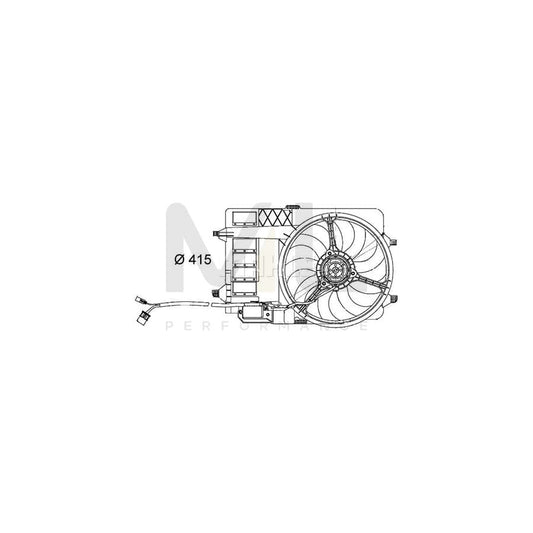 MAHLE ORIGINAL CFF 29 000S Fan, radiator for MINI Hatchback (R50, R53) ???: 398mm, with frame | ML Performance Car Parts