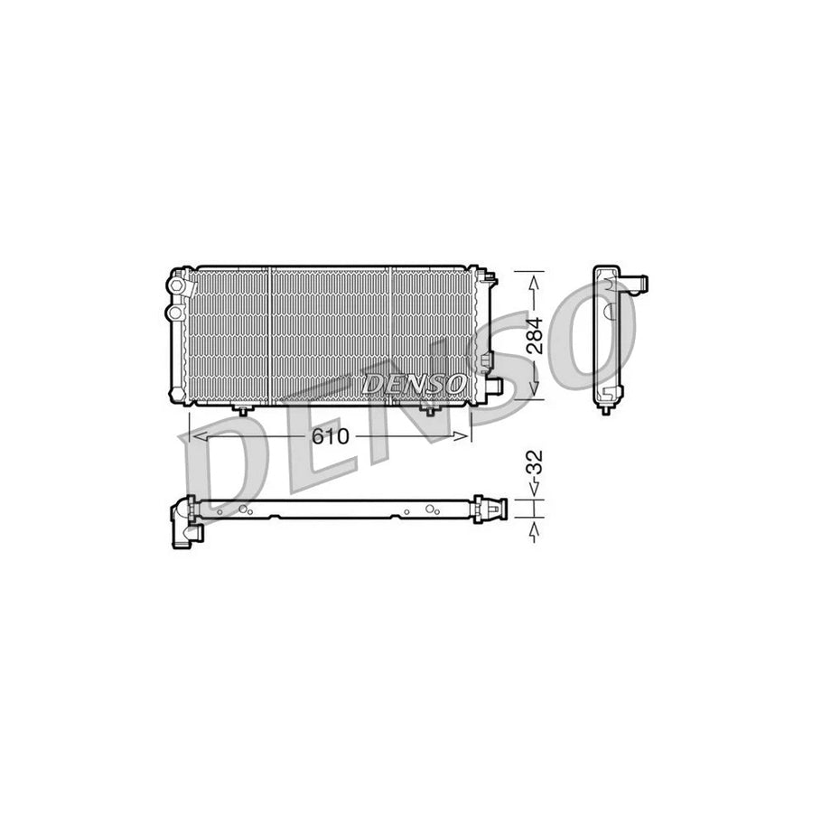 DENSO DRM21010 Engine Radiator for Peugeot 205