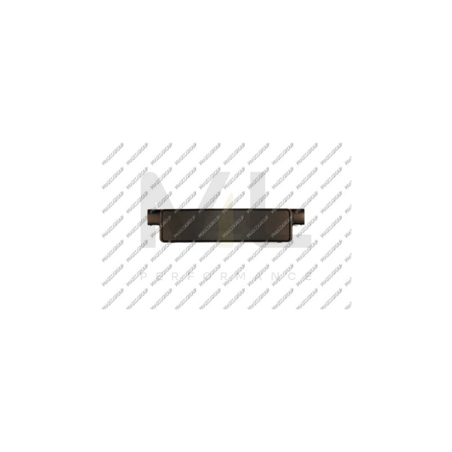 PRASCO VG0521539 Number plate holder for VW PASSAT Front, Black, frameless