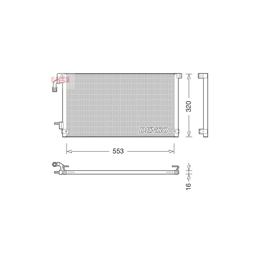 DENSO DCN21014 Air Conditioning Condenser