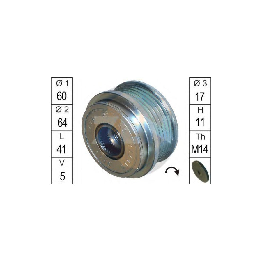 Era 219074 Alternator Freewheel Clutch