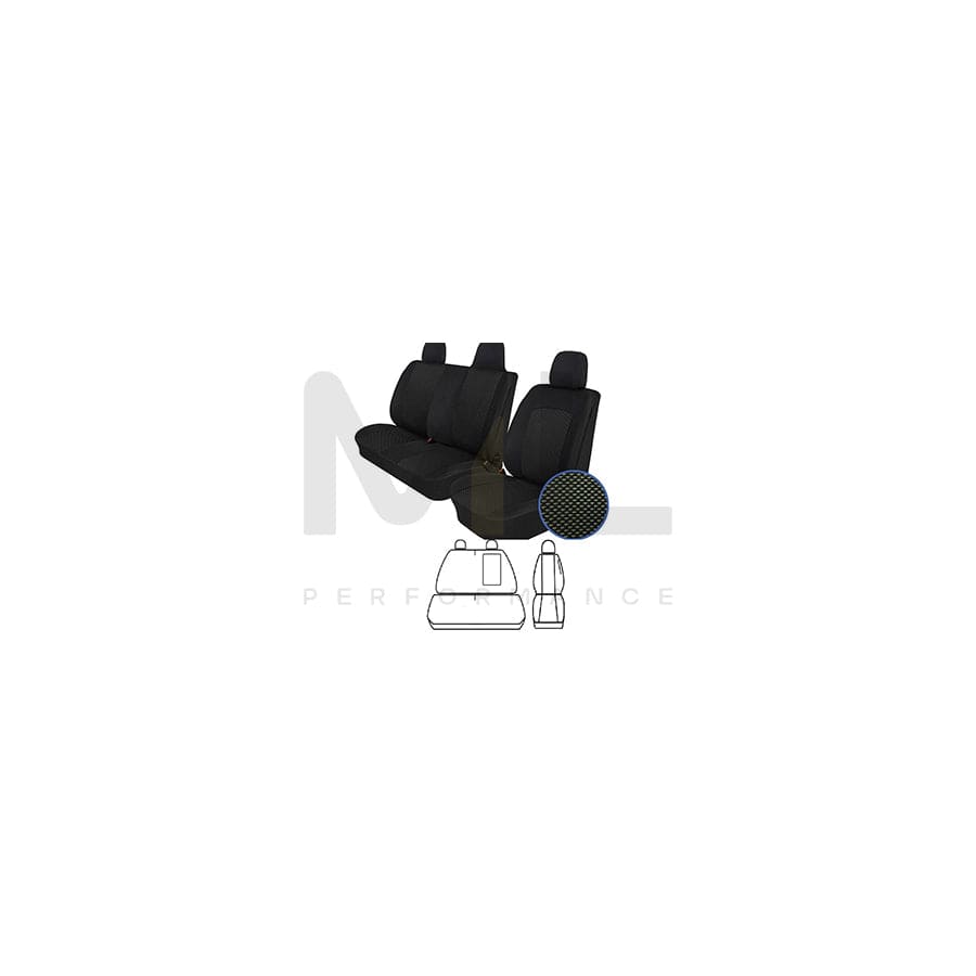FROGUM L-/28_T06 Car seat cover Black, Front, (LHD)